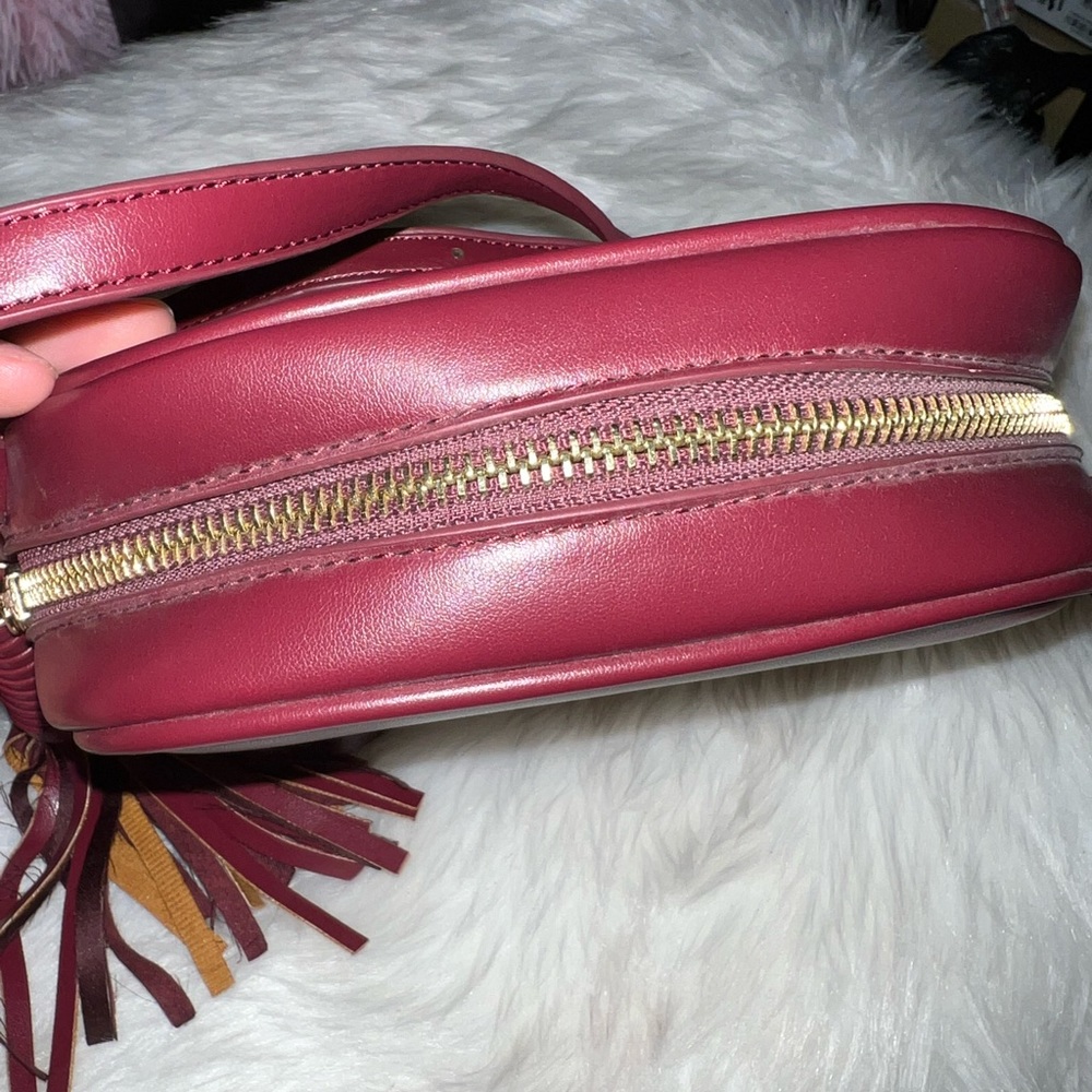 Red crossbody bag